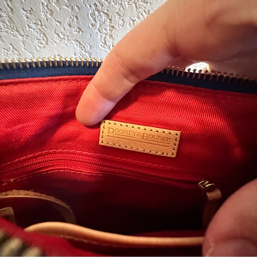 Dooney & Bourke Royal Blue Letter Carrier Bag - Picture 4 of 4